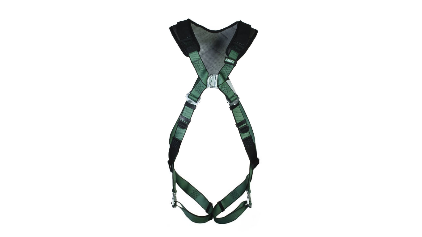 MSA Safety 10206052 Front, Rear Attachment Safety Harness ,M/L