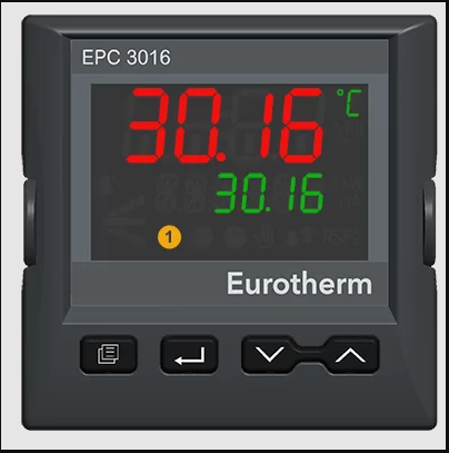 Eurotherm EPC3016 Panel Mount PID Controller, 48 x 48mm 1 Input 2 Relay, 24 V ac/dc Supply Voltage PID Controller