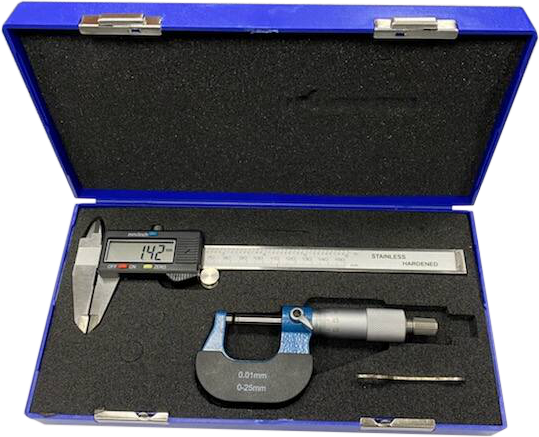 RS PRO Metric & Imperial Caliper and Micrometer Measuring Set