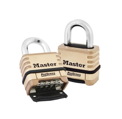 Master Lock Combination Combination Padlock, 9mm Shackle