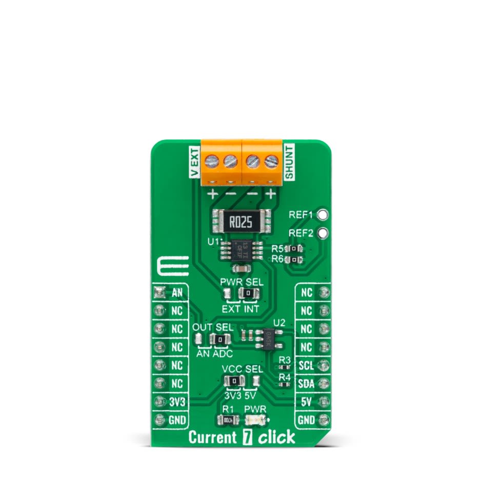 MIKROE-4976 | MikroElektronika Current 7 Click Shunt Add On Board for ...