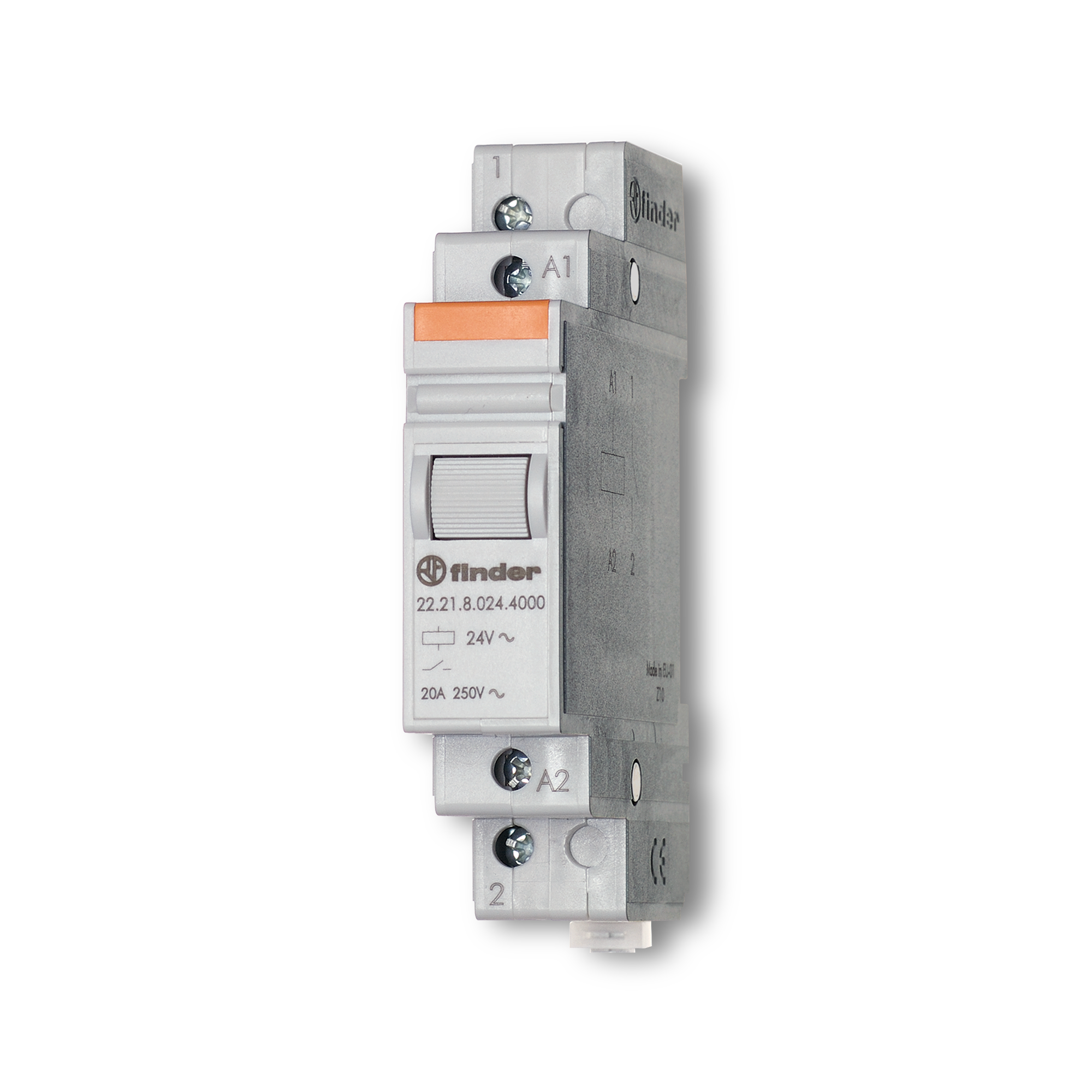 222182404000 Finder DIN Rail Monostable Relay, 240V ac Coil, 20A