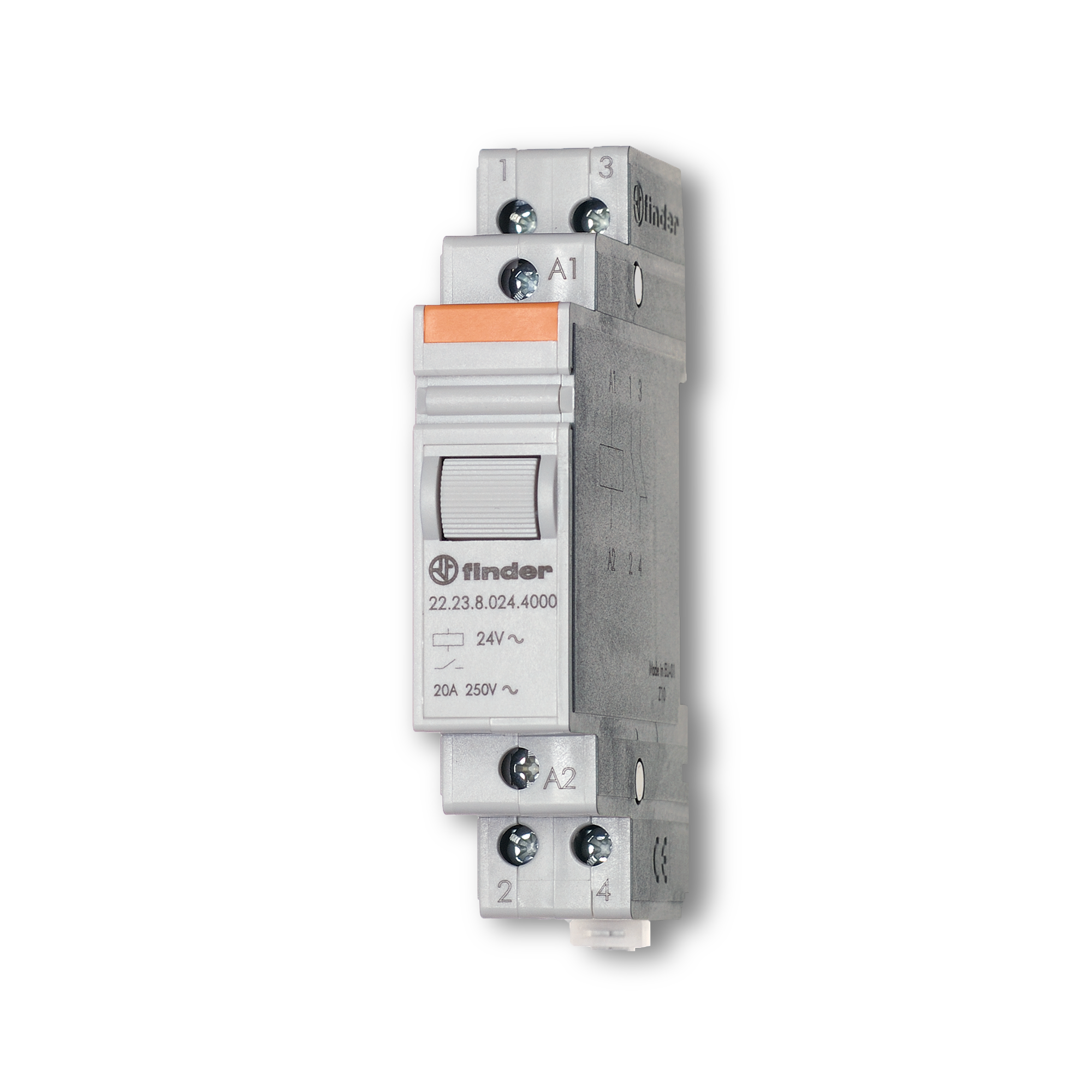 222381104000 Finder DIN Rail Monostable Relay, 110V ac Coil, 20A