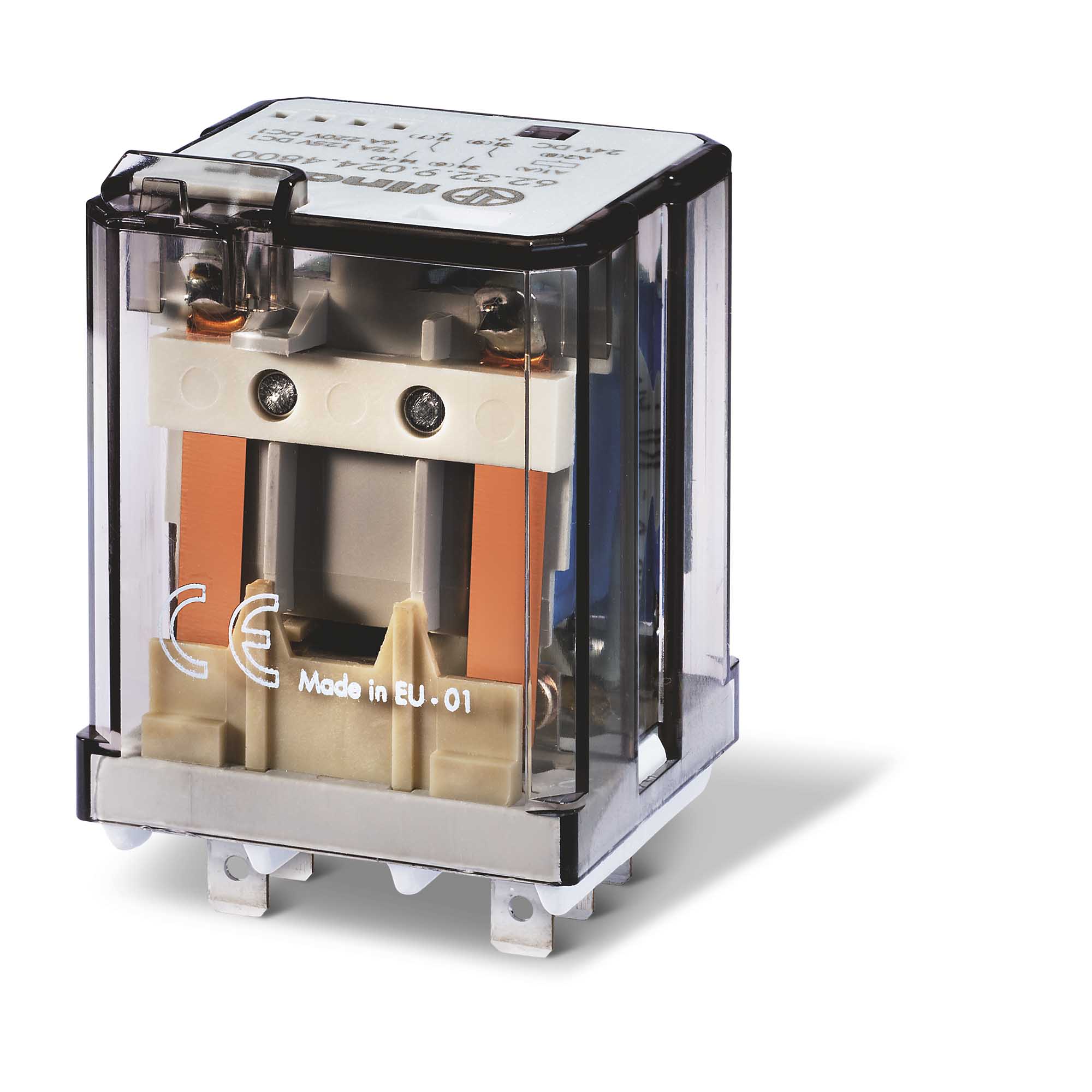 623280480040 Finder PlugIn Mount Power Relay Module, 48V ac Coil