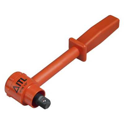 ITL Insulated Tools Ltd 1/4 in Insulated Ratchet Socket Wrench, Square Drive With Reversible Ratchet Handle