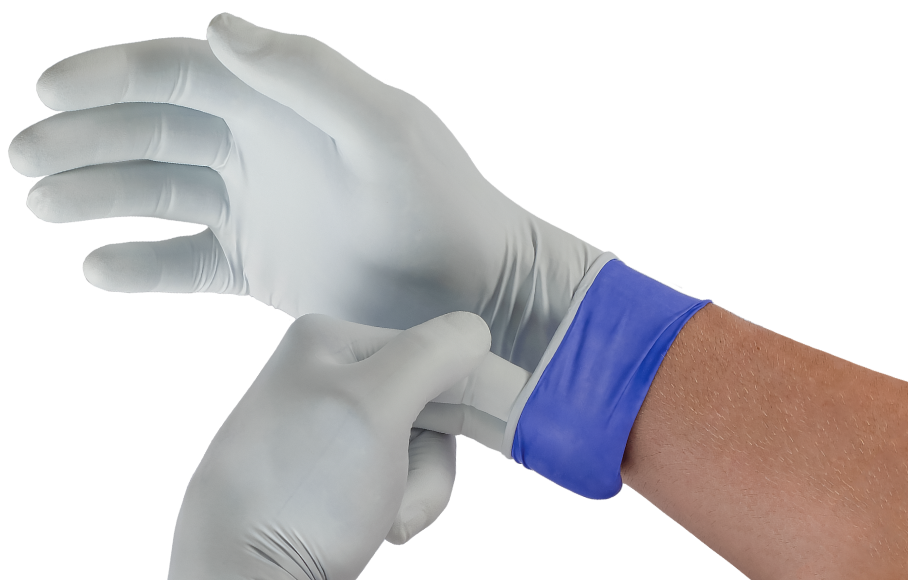 93868120 Ansell White Nitrile Disposable Gloves, Size 3XL RS