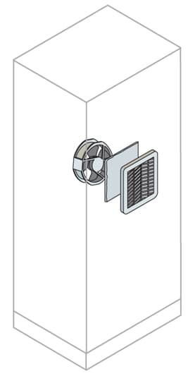 ABB Fan Filter, 105 x 105 x 67mm