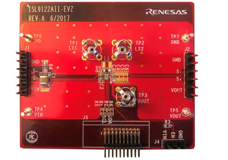 Renesas Electronics ISL9122AIIN-EVZ ISL9122AIIN-EVZ Buck-Boost Converter for ISL9122AIIN