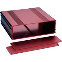 Box Enclosures ALUM ENCLOSURE, 2 PLATES, 10 SCREWS, RED ANODIZED, 2.11 H X 6.68 W X 6.30 L