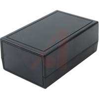 Box Enclosures ABS ENCLOSURE, NO BATT, FLUSH TOP, BLACK, 3.8X2.4X1.5