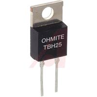 Ohmite Resistor, Power; 15 Ohms; 25 W @ DegC; + 5%; 350 V (Max.); 1000 VDC; + 50 Ppm