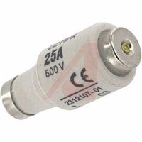 Altech Fuse; 25 A; 500 VAC; Diazed, DII-E 27; 1.97 In.; 0.87 In.; Yellow