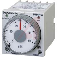 Panasonic TIMER,ANALOG,DIN48,1S - 500H,8 MODES,2 FORM C,11-PIN,100-240VAC