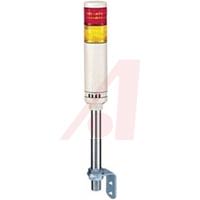 Patlite LIGHT TOWER,2-LIGHT,90 TO 250V AC,RED,YELLOW,POLE MOUNT