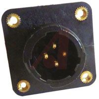 TE Connectivity Connector; CPC Receptacle; Thermoplastic (Housing); 11; 4; Black; Panel Mount