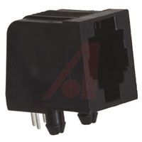 TE Connectivity Jack; PCB Mounted Jack; 4; Polyester (PBT); Phosphor Bronze; 0.638 In.