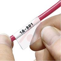 Panduit White Print-on Area, Polyester Label For 12-10 AWG Wire