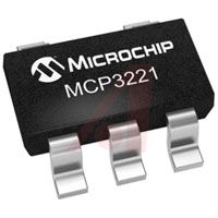 Microchip A/D Converter, 12-Bit, I2C, Single Ch., SOT-23A