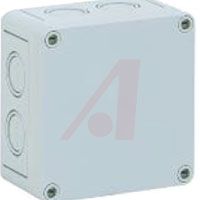 Altech ENCLOSURE,POLYCARBONATE,INDUST,IP66,NEMA 4X,KNOCKOUTS,4.33SQX2.60IN,GRAYCOVER