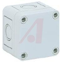 Altech ENCLOSURE,POLYSTYRENE,INDUST,IP66,NEMA 4X,KNOCKOUTS,2.56SQX2.24IN,GRAYCOVER