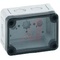Altech ENCLOSURE,POLYSTYRENE,INDUST,IP66,NEMA 4X,KNOCKOUTS,3.70X2.56X3.19IN,TRANSCOVER