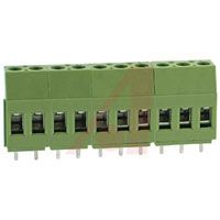 Altech Terminal Block; 22 To 12 AWG; 10; Front; 15 A; 300 V; 0.118 In.; 0.315 In.