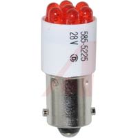 Dialight LED; Red; T-3-1/4; Bayonet; 20 MA; 585 Series; UL Listed