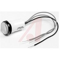 Dialight Indicator, LED;Red;100fL;11/16In.;4.3V;Wire Lead;40mA;Panel;Watertight;-25degC;+