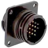 TE Connectivity Connector, CPC; 16; Receptacle; Feed-Thru; 17; All Plastic; 15/16-20 UNEF-2A
