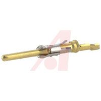TE Connectivity Contact; Pin; 16; Brass; Signal; Gold (15) Over Nickel (50); 26-24 AWG; Crimp