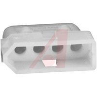 TE Connectivity Connector, Soft Shell; 250 VAC; 13 A (Max.); Plug; Nylon; Natural; 4; 0.093 In.
