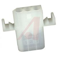 TE Connectivity Connector, Shell; 250 VAC; 13 A (Max.); 3; Receptacle; Nylon; Natural; In-Line