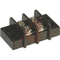 TE Connectivity Barrier Strip, Double-Row; 12 To 22 AWG; #6-32; 0.374; 20 A; 2 Pos.