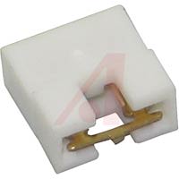 Amphenol Communications Solutions Connector;1x2 Low Profile Jumper Assembly;gold Plated Cont;white Polyester Body