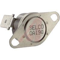 Selco Thermostat; Disc; 125/250 VAC; 15/10 A; Solder Tab; 1500 VAC Per 1 Minute; 0 De