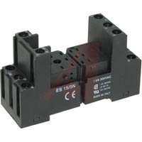 Custom Connector Socket, Relay; 11; 300 V; 10 A; Box Lug; DIN Rail Mount; ES Series; Socket
