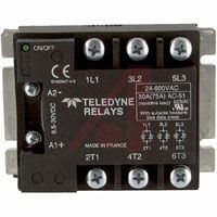 Teledyne Relay, Solid State; 50 A; 520 VAC; Solid State; 3.94 In. L X 2.99 In. H; -40 De