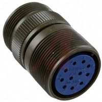 Amphenol Connector,metal Circ,cable Recept,size 28,2#12 & 12#16 Solder Socket Cont,black