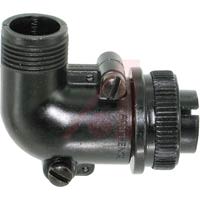 Amphenol Industrial Connector,metal Circ,rt Angle Plug,size 14s,for 4#16 Crimp Pin Cont,black Finish