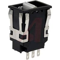 Honeywell Switch, Rocker; DPDT; On-Off-On; Silver; Double Pole; Rectangular; Snap-In