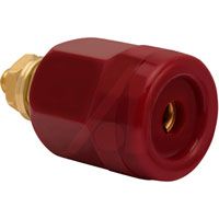 Superior Electric Connector, Electrical; Socket Receptacle; 0.16 In.; 0.81 In.; 0.19 In.; Red;