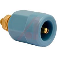 Superior Electric Connector, Electrical; Pin Receptacle; 0.16 In.; 0.81 In.; 0.19 In.; Blue; 25 A