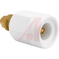 Superior Electric Electrical Connector; Pin Receptacle; 0.38 In.; 2 In.; 0.25 In. (Max.); White;