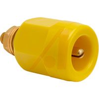 Superior Electric Connector, Electrical; Pin Receptacle; 0.16 In.; 0.81 In.; 0.19 In.; Yellow;