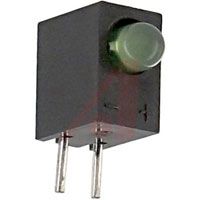 Lumex Indicator, PCB LED;Green;15mcd;0.114In.Dia.;T-3;80deg;565nm;150mA;2.1V Vf;5V Vr