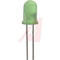 Lumex Lamp, PCB LED;Pure Green;30mcd;T-1-3/4;20mA;2.1V;555nm;60deg;GaP;Diffused;5V