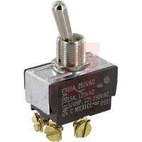 Carling Technologies Switch, Toggle, AC Rated, Heavy Duty, DPST, On-None-Off, Screw Terminals