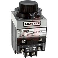 TE Connectivity Relay, Time Delay; 10 A; 240 VAC; 2 Form C, DPDT, 2 C/O; 1 To 300 Sec.; Knob