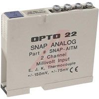 Opto 22 I/O Module; 5 VDC @ 170 MA; 2 Channels; 66 Ms; 100 Megohms; 0 To DegC