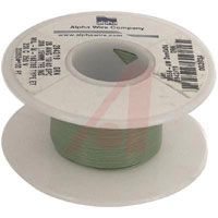 Alpha Wire Wire, Hook-Up; 28 AWG; 19/40; 0.006 In.; 0.027 In.; -60 DegC; 250 V; Green